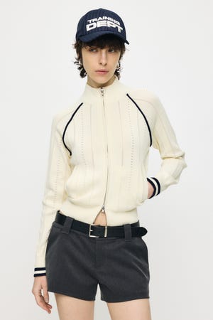 【SS先行アイテム】MIX PATTERN KNIT TRACK トップス