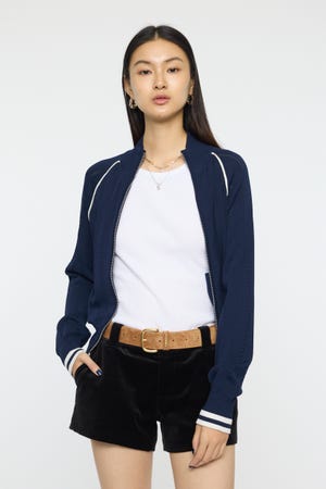 【SS先行アイテム】MIX PATTERN KNIT TRACK トップス