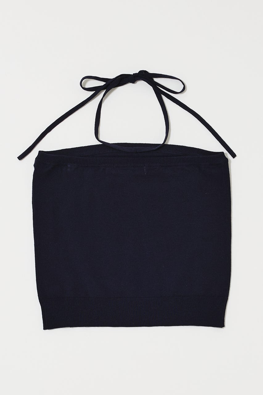 KNIT BARE トップス NVY FREE