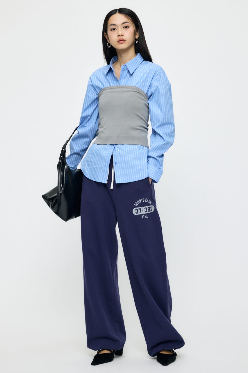 KNIT BARE トップス T.GRY FREE