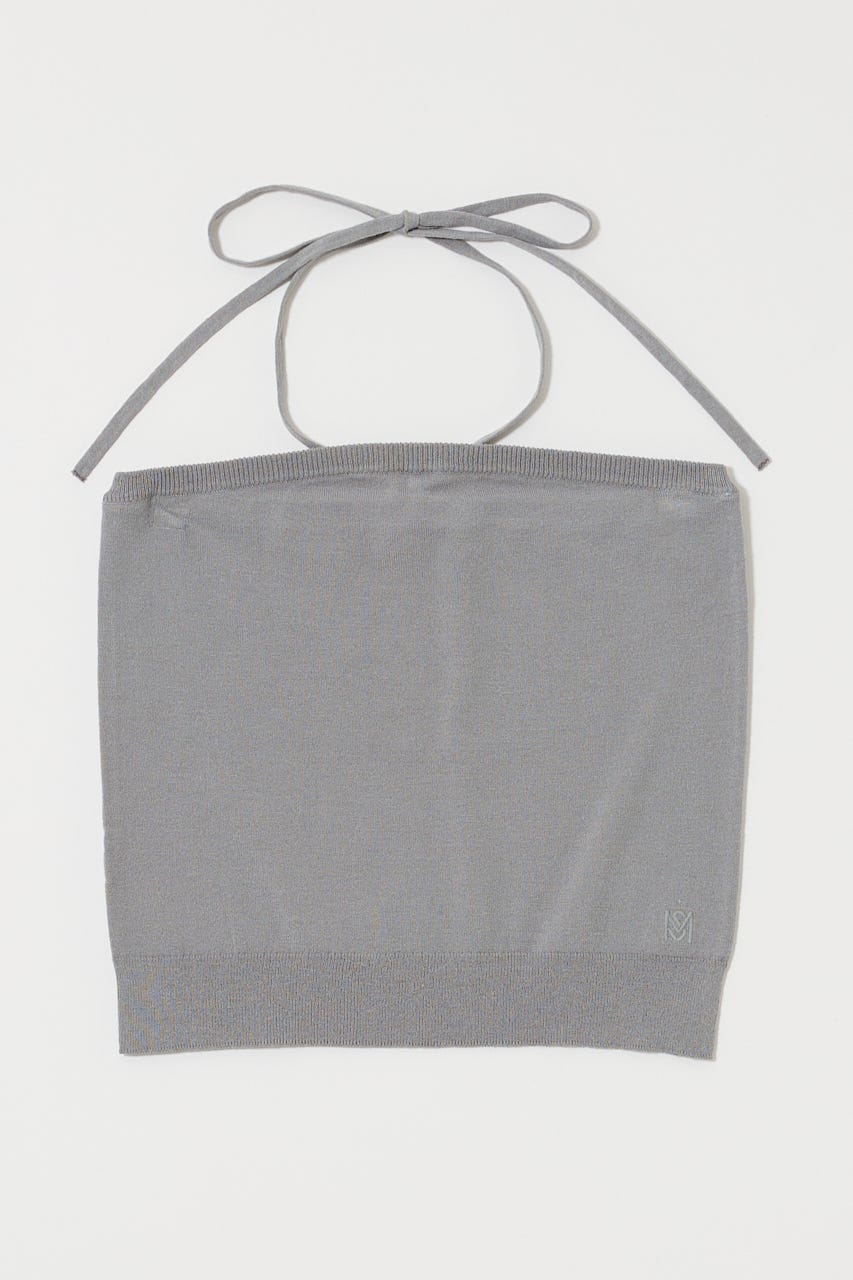 KNIT BARE トップス T.GRY FREE