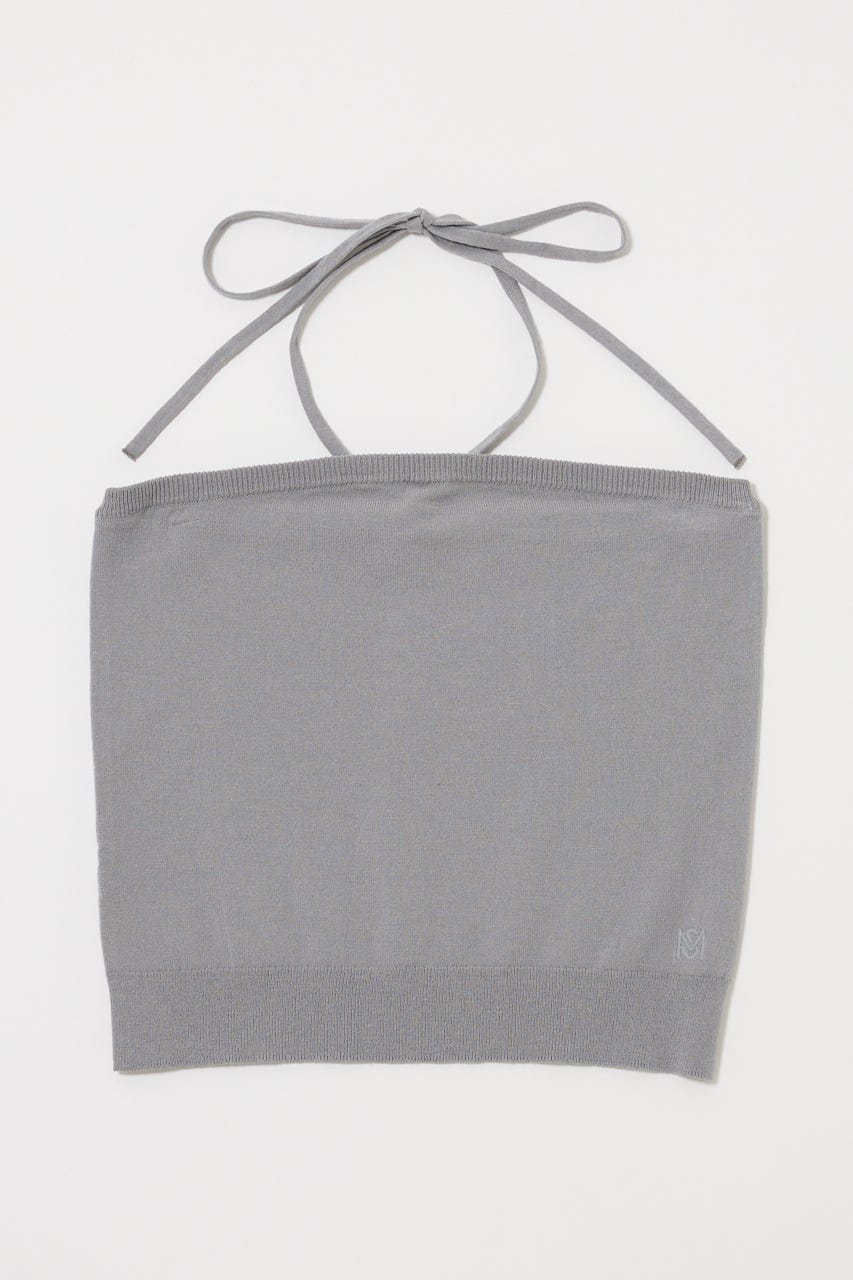 KNIT BARE トップス T.GRY FREE