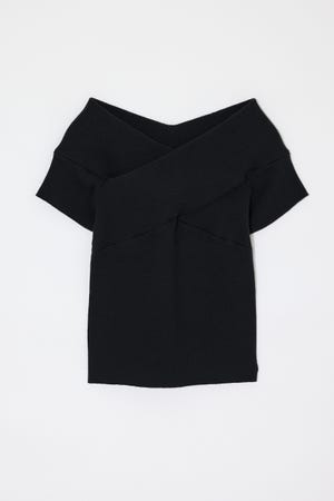 CROSS OFF SHOULDER トップス