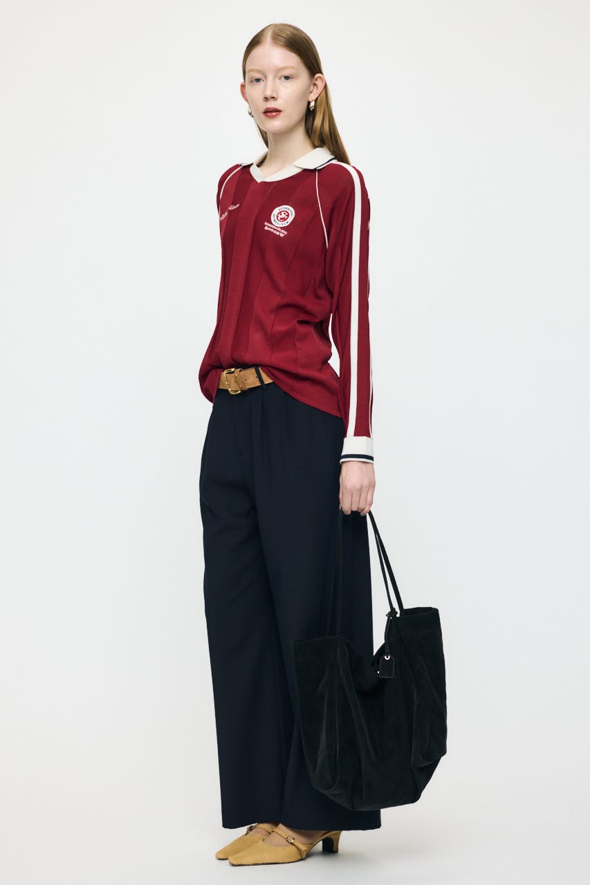 KNIT GAME シャツ D/RED FREE