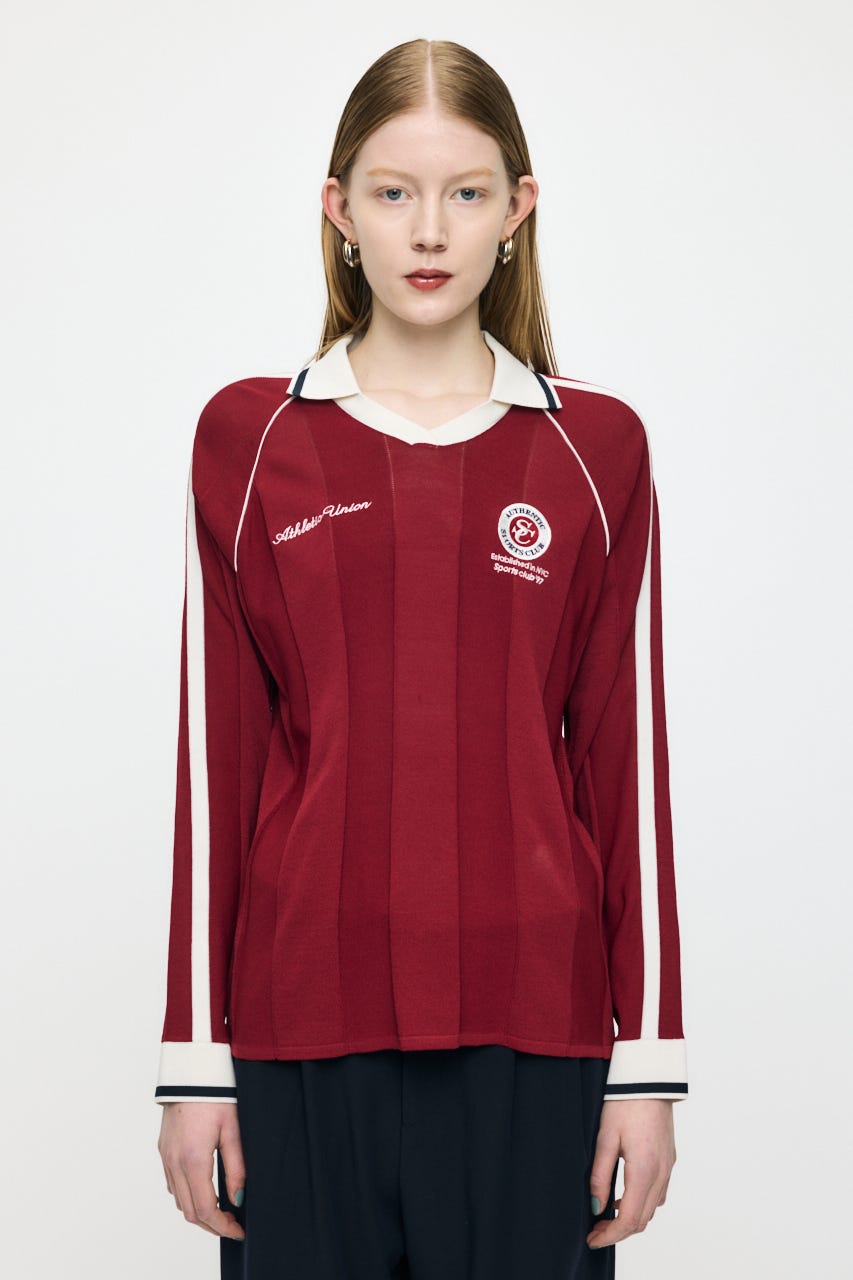 KNIT GAME シャツ D/RED FREE