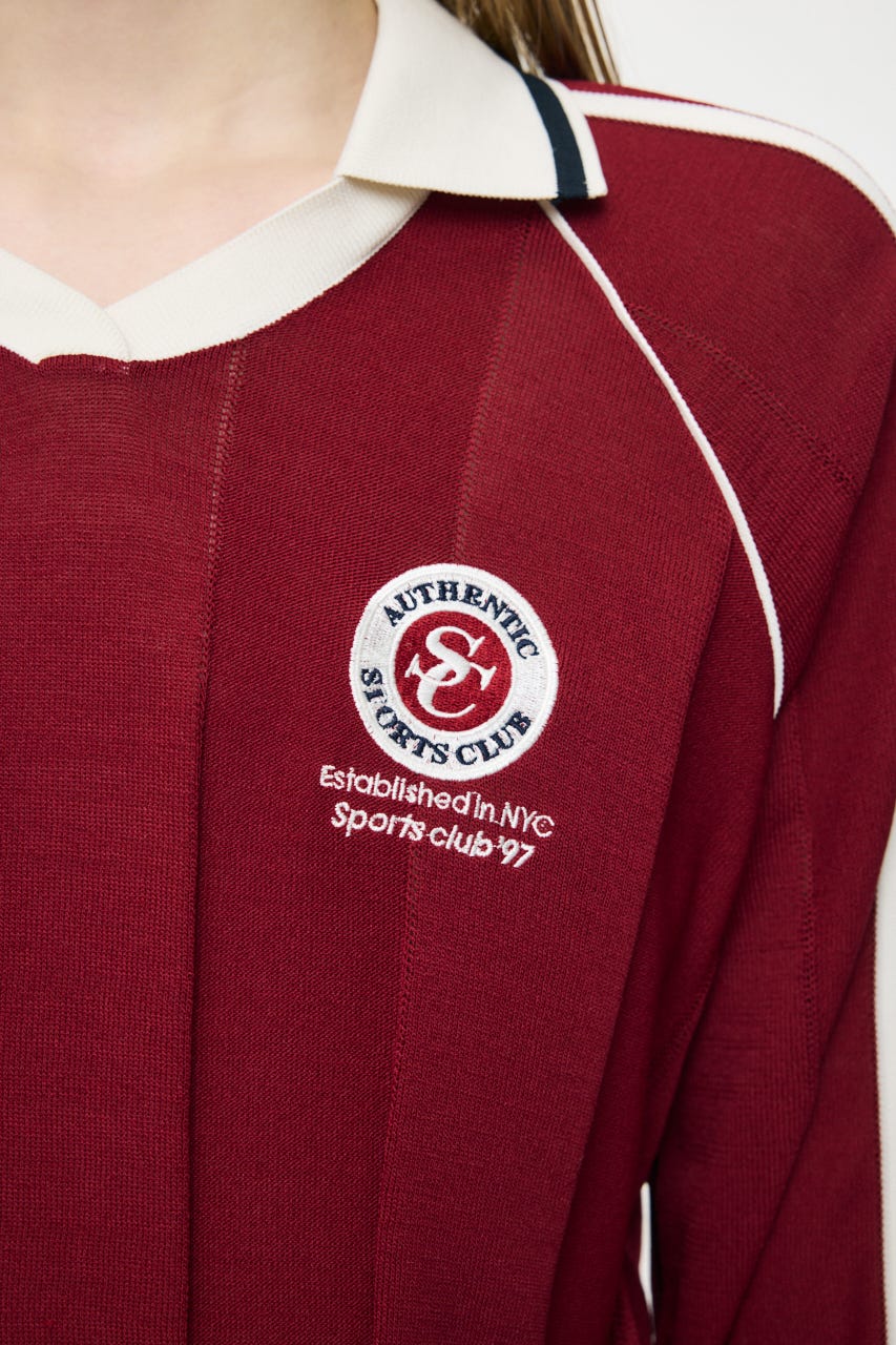 KNIT GAME シャツ D/RED FREE