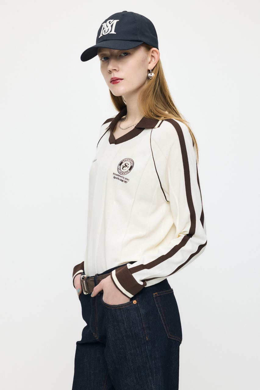 KNIT GAME シャツ IVOY FREE