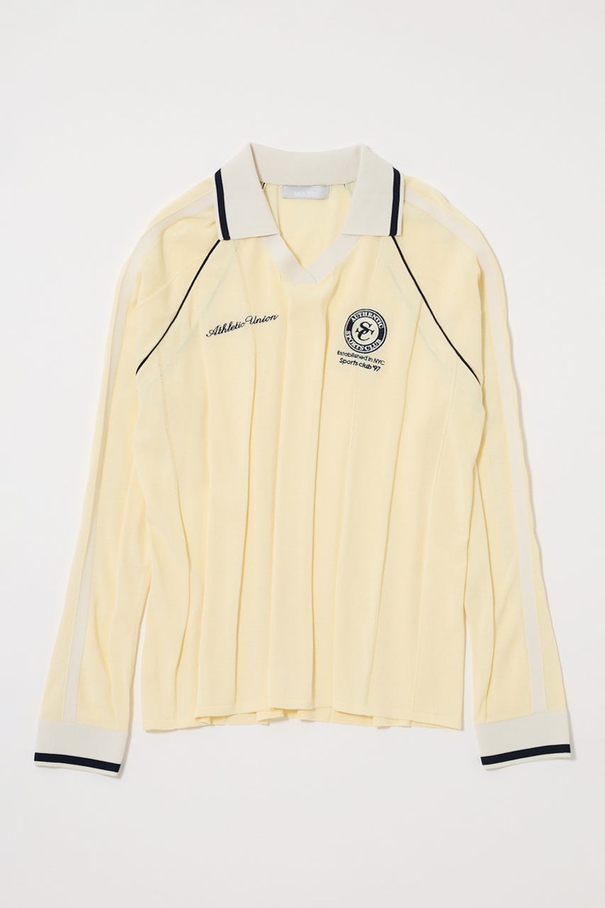 KNIT GAME シャツ L/YEL FREE