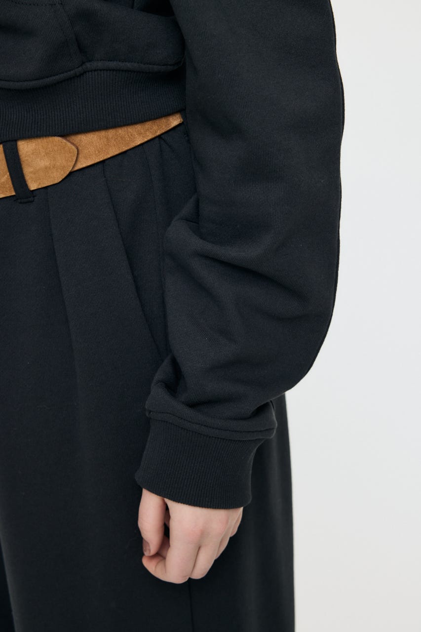 【SS先行アイテム】OFF SHOULDER ZIP UP スウェット L/BLK FREE