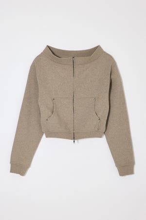 【SS先行アイテム】OFF SHOULDER ZIP UP スウェット
