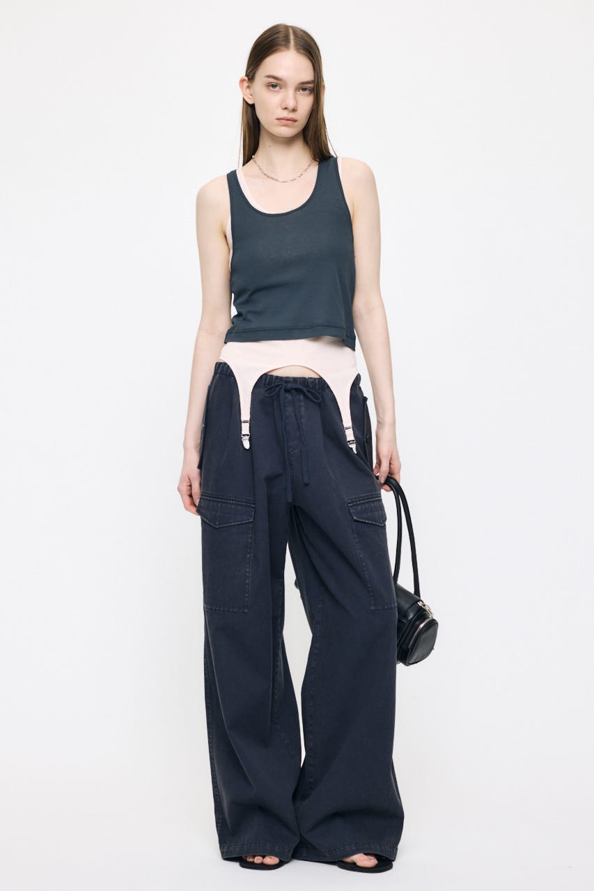 LAYER TANK トップス C.GRY FREE