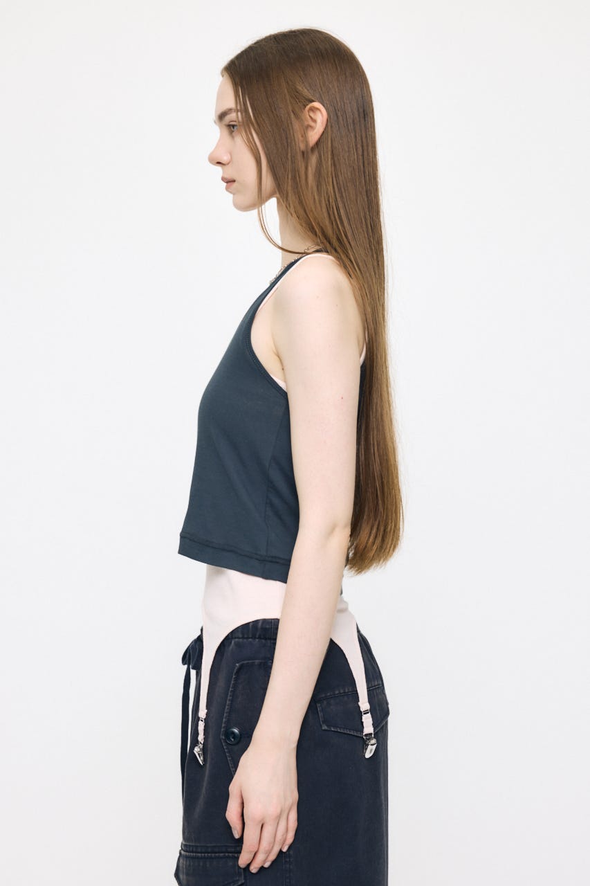 LAYER TANK トップス C.GRY FREE