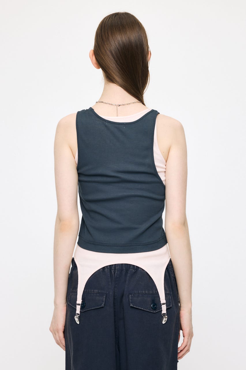 LAYER TANK トップス C.GRY FREE