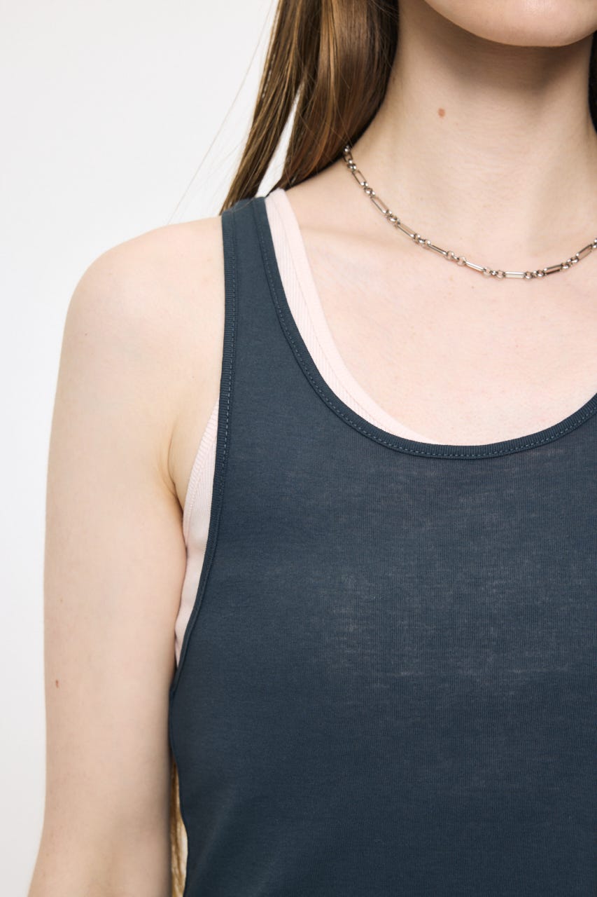 LAYER TANK トップス C.GRY FREE