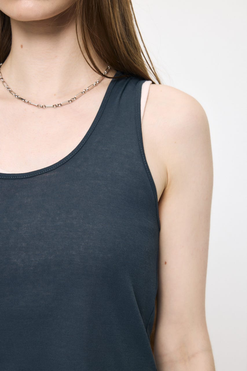 LAYER TANK トップス C.GRY FREE