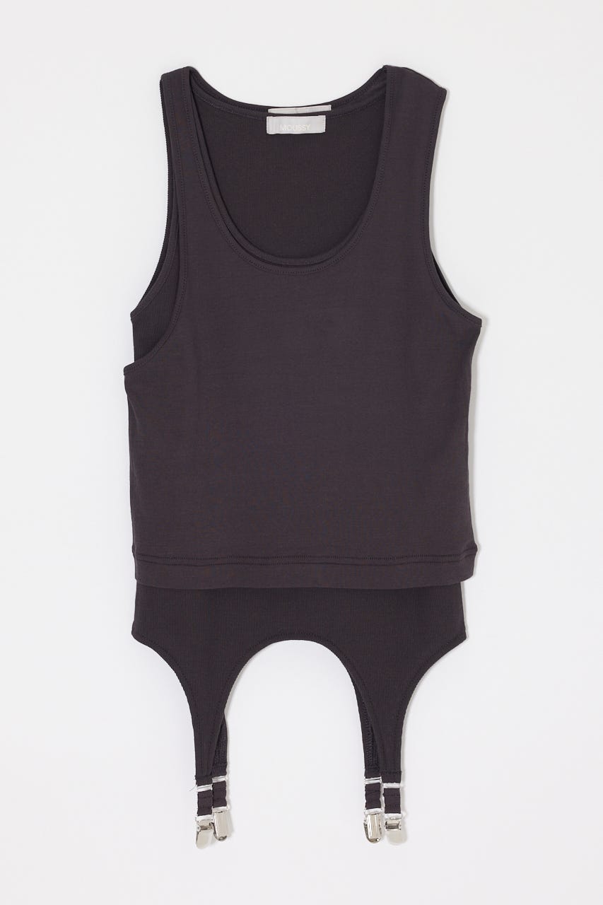 LAYER TANK トップス L/BLK FREE