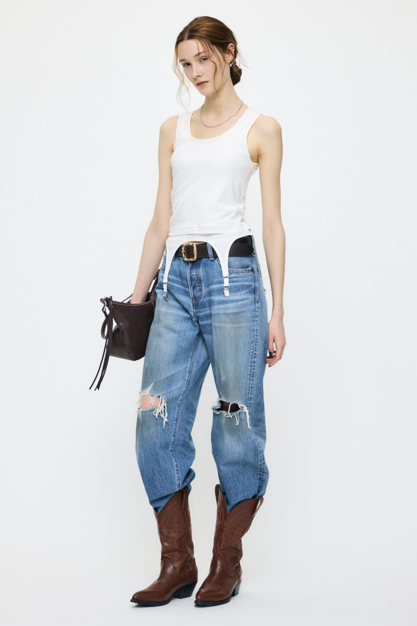 LAYER TANK トップス O/WHT FREE