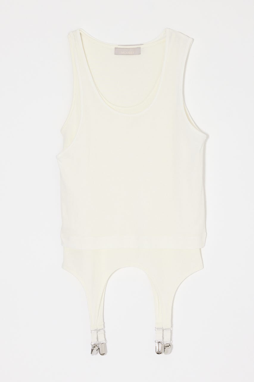 LAYER TANK トップス O/WHT FREE