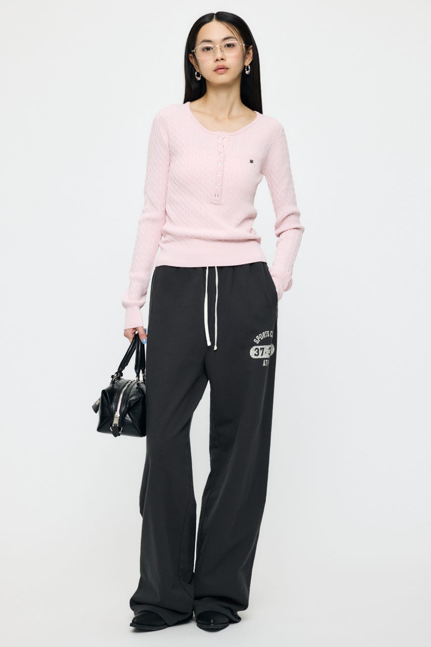 VERSITY LOGO SWEAT パンツ L/BLK 2