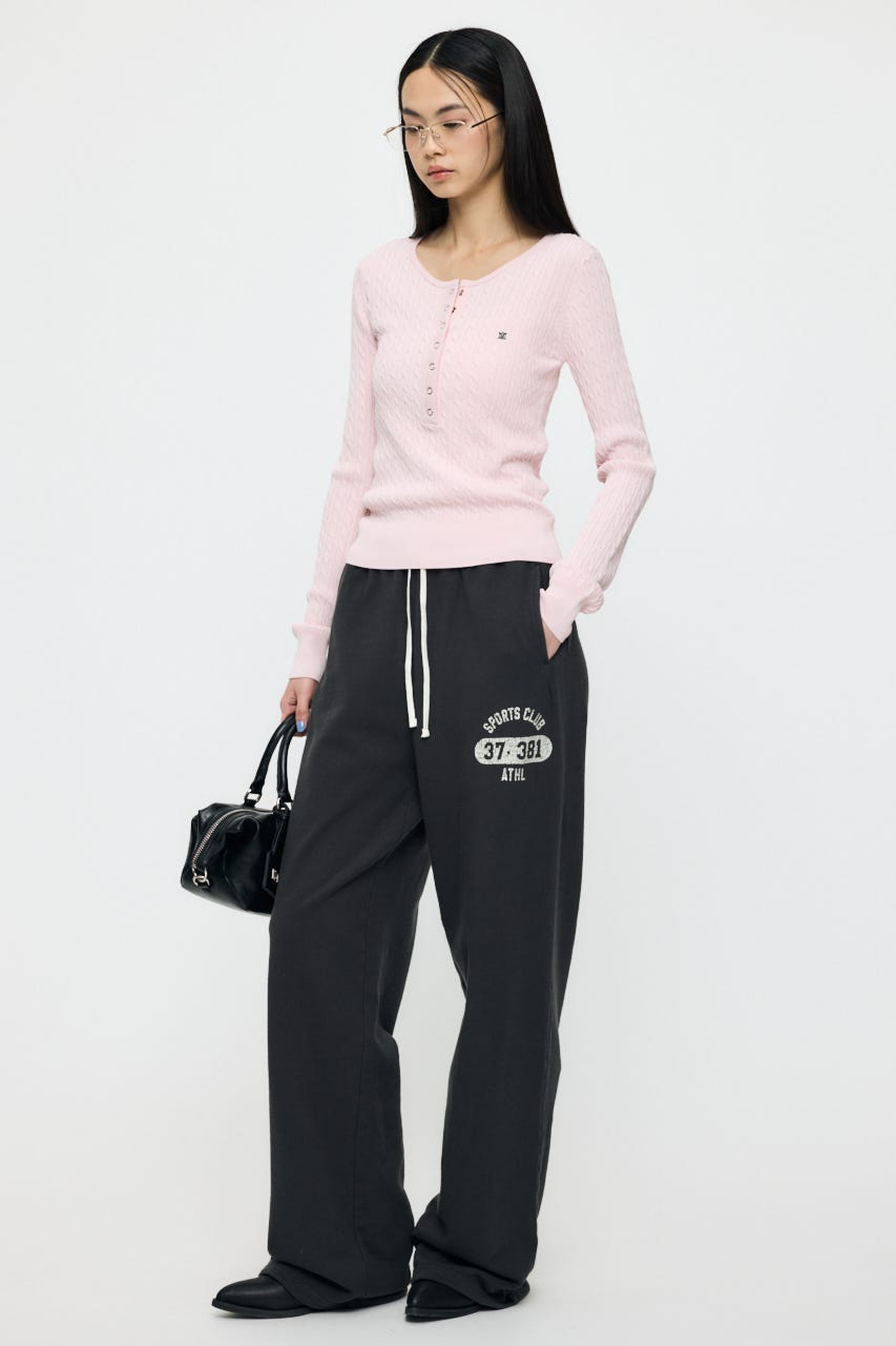 VERSITY LOGO SWEAT パンツ L/BLK 2