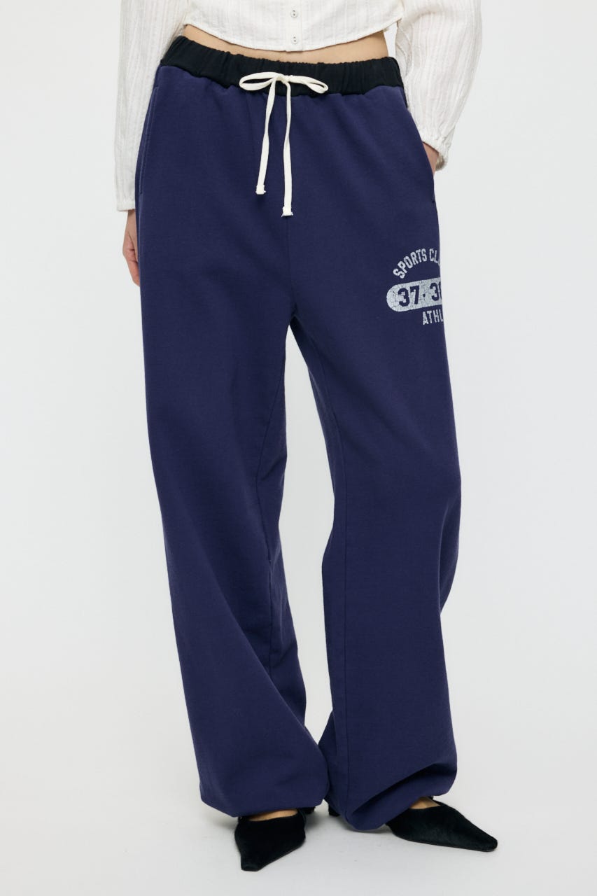 VERSITY LOGO SWEAT パンツ NVY 2