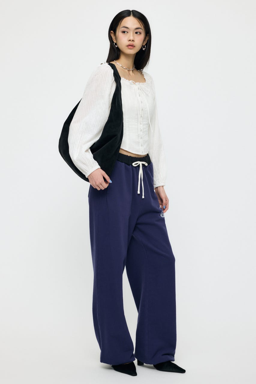 VERSITY LOGO SWEAT パンツ NVY 2