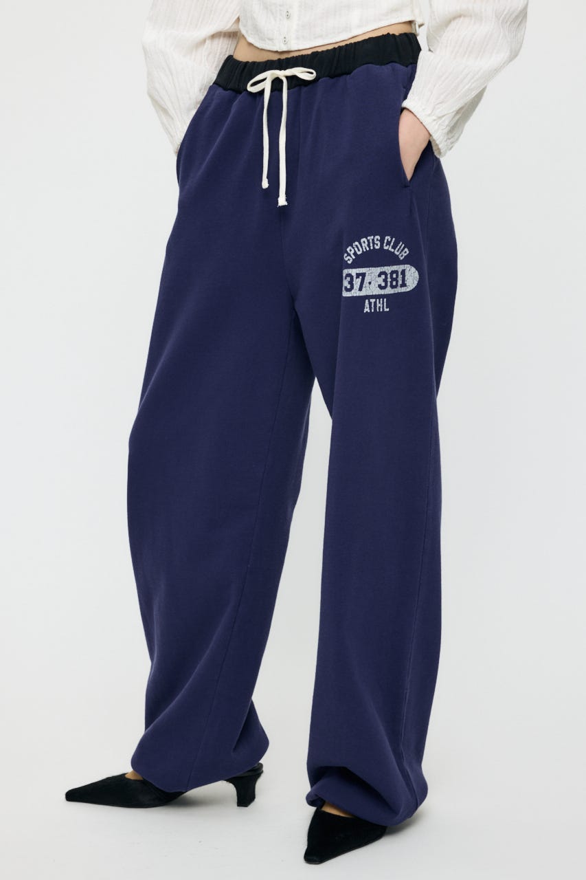 VERSITY LOGO SWEAT パンツ NVY 2