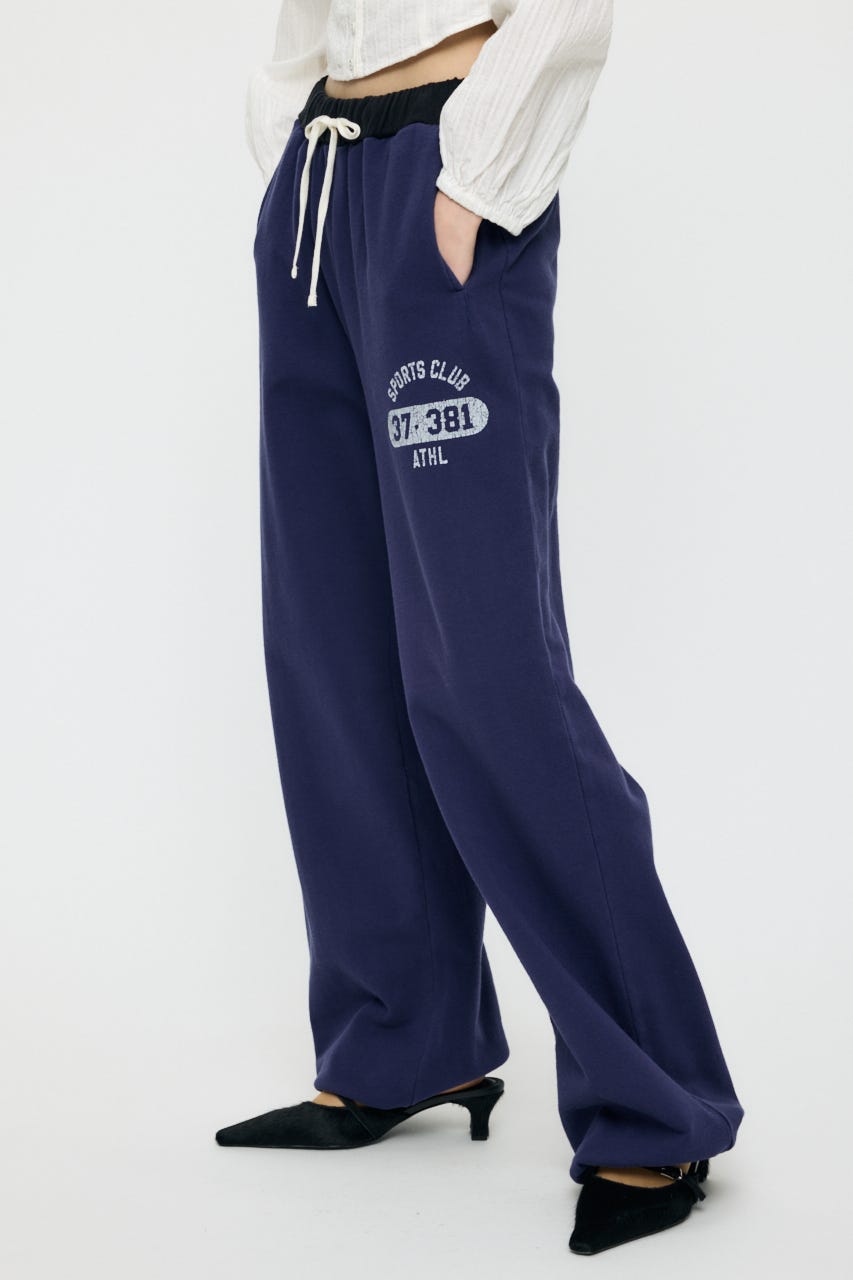 VERSITY LOGO SWEAT パンツ NVY 2