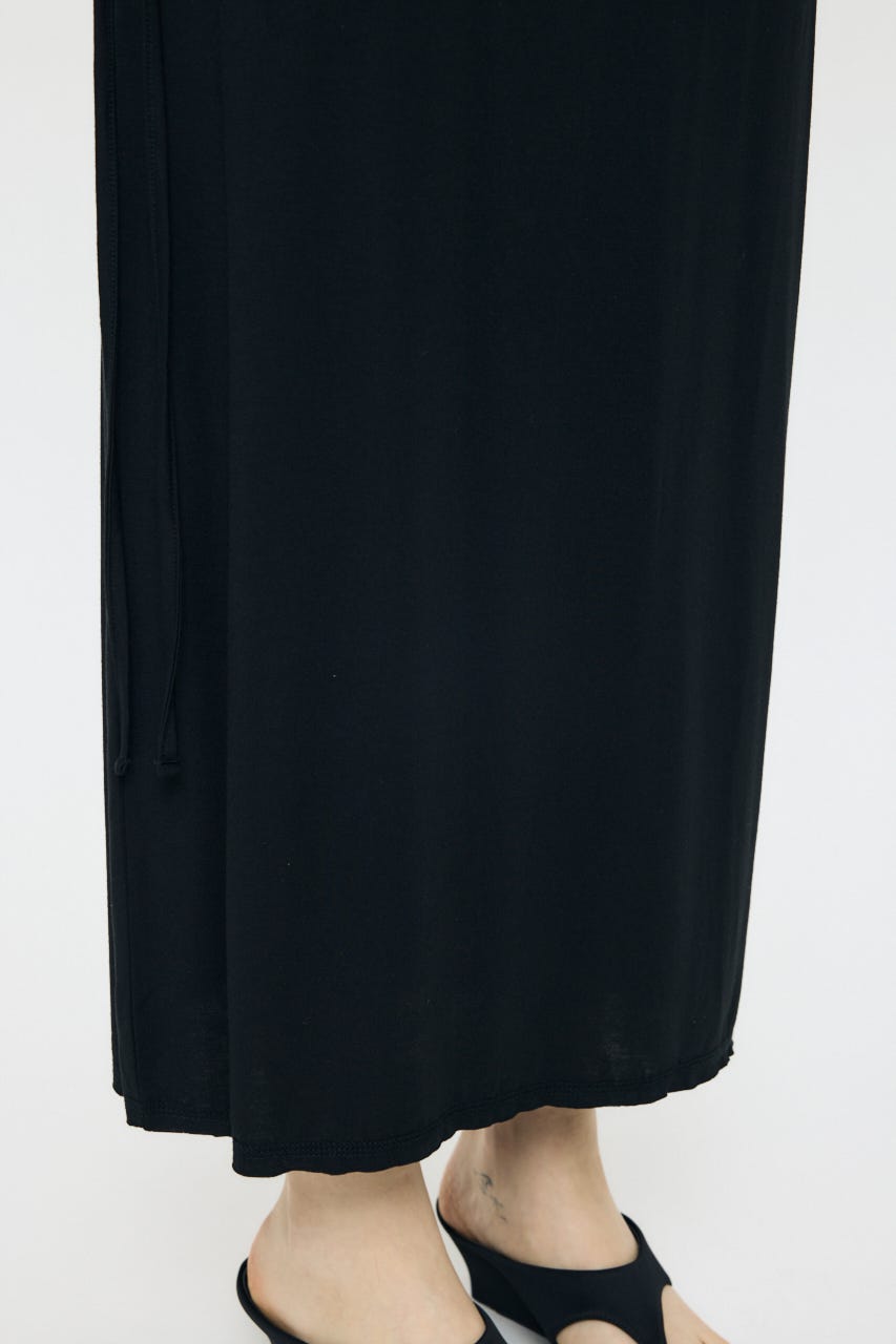 LAYER CUT MAXI スカート BLK 2
