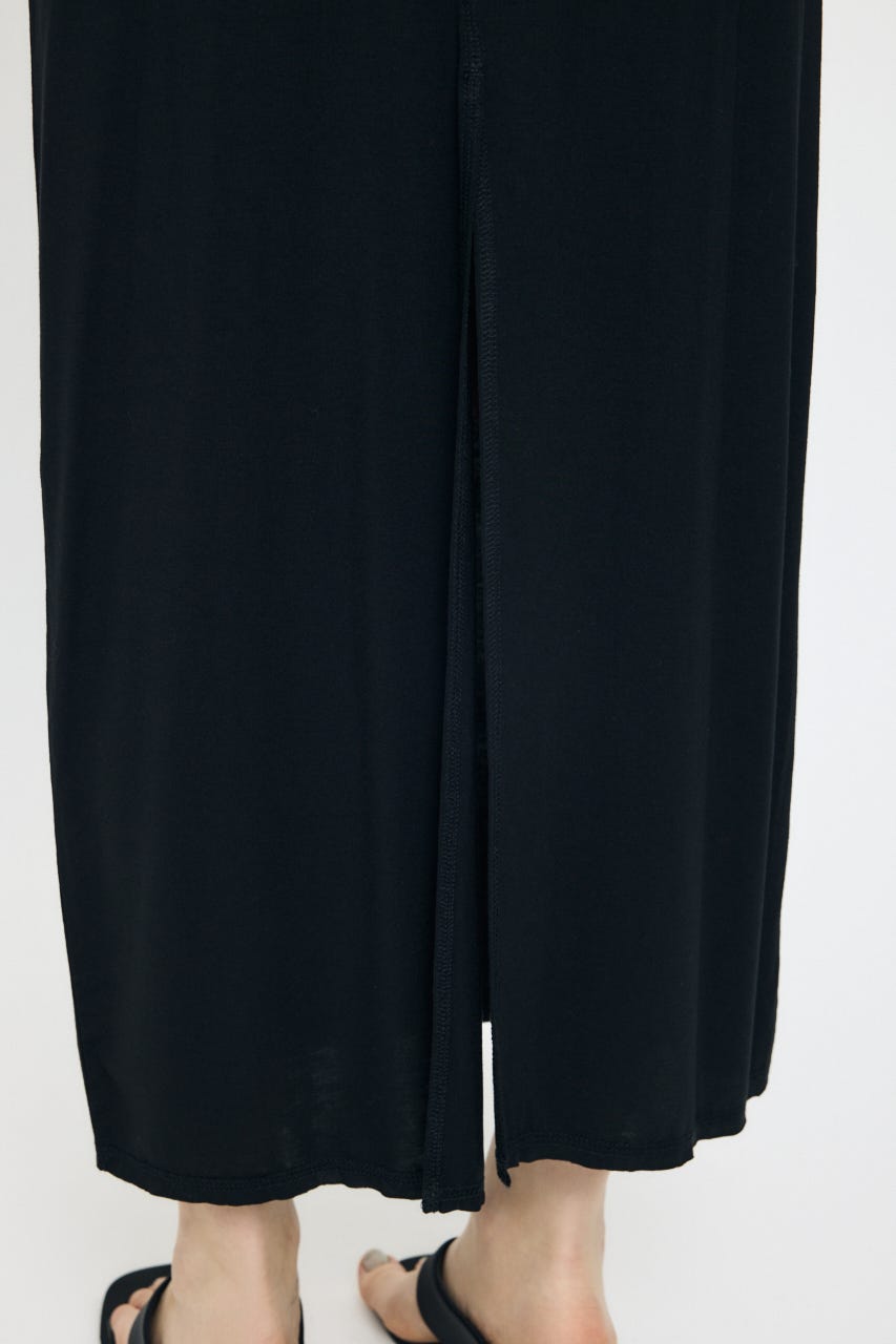 LAYER CUT MAXI スカート BLK 2