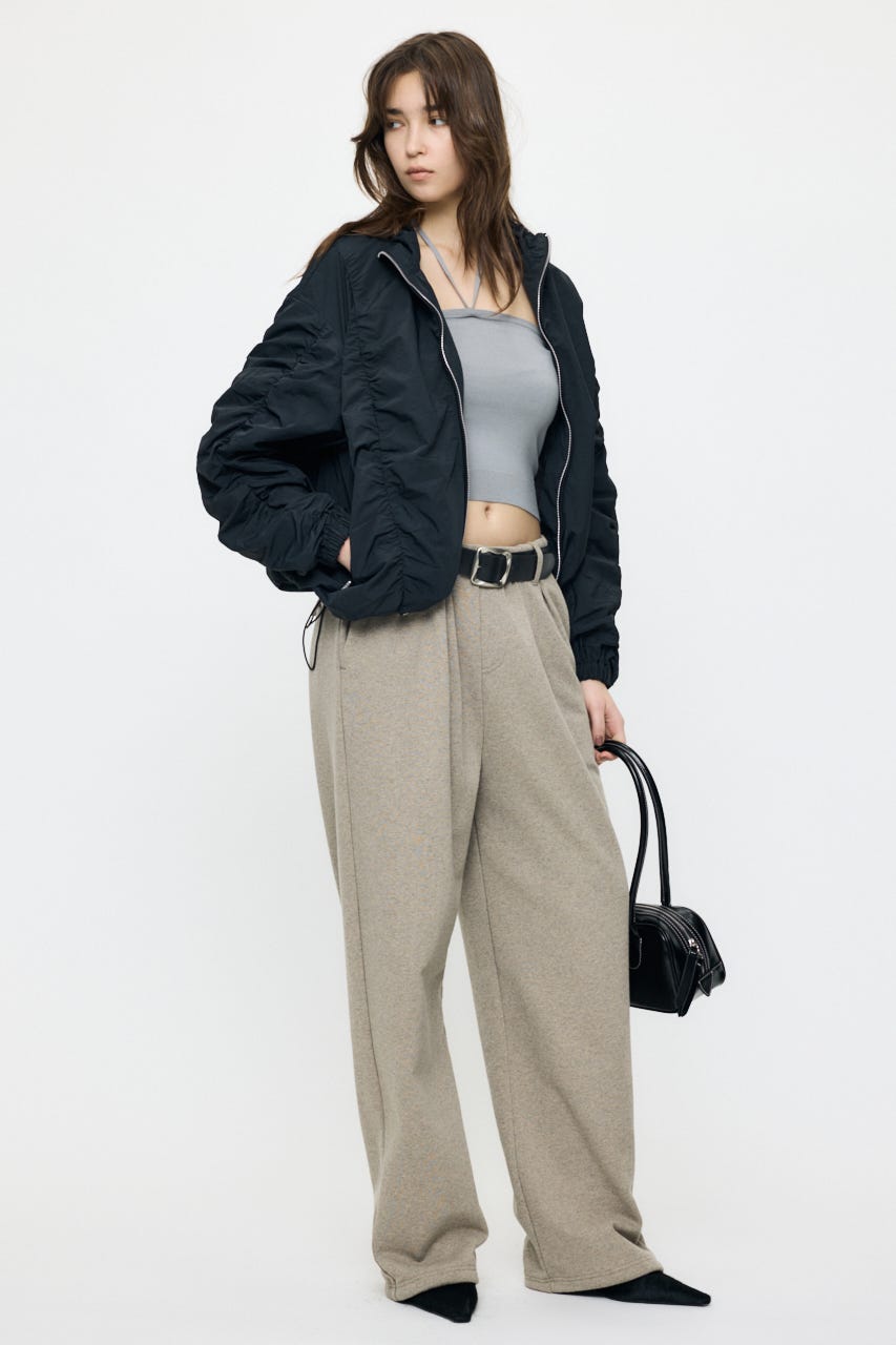 【SS先行アイテム】TUCK SWEAT パンツ BEG 1