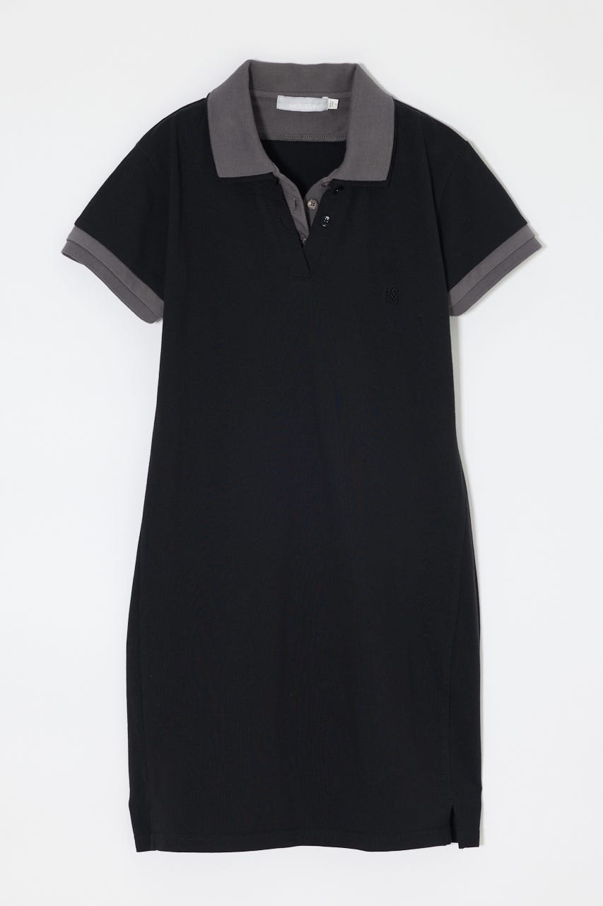 CONTRAST POLO ドレス BLK 2