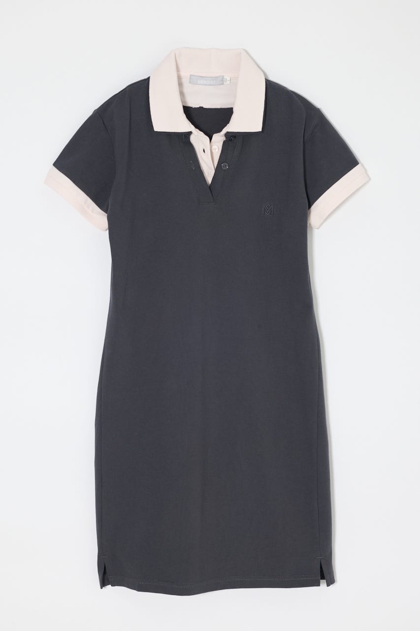 CONTRAST POLO ドレス GRY 2