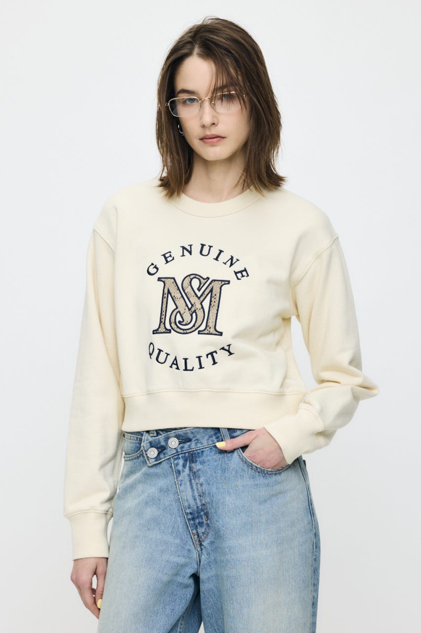 MOUSSY MONOGRAM LOGO スウェット IVOY FREE
