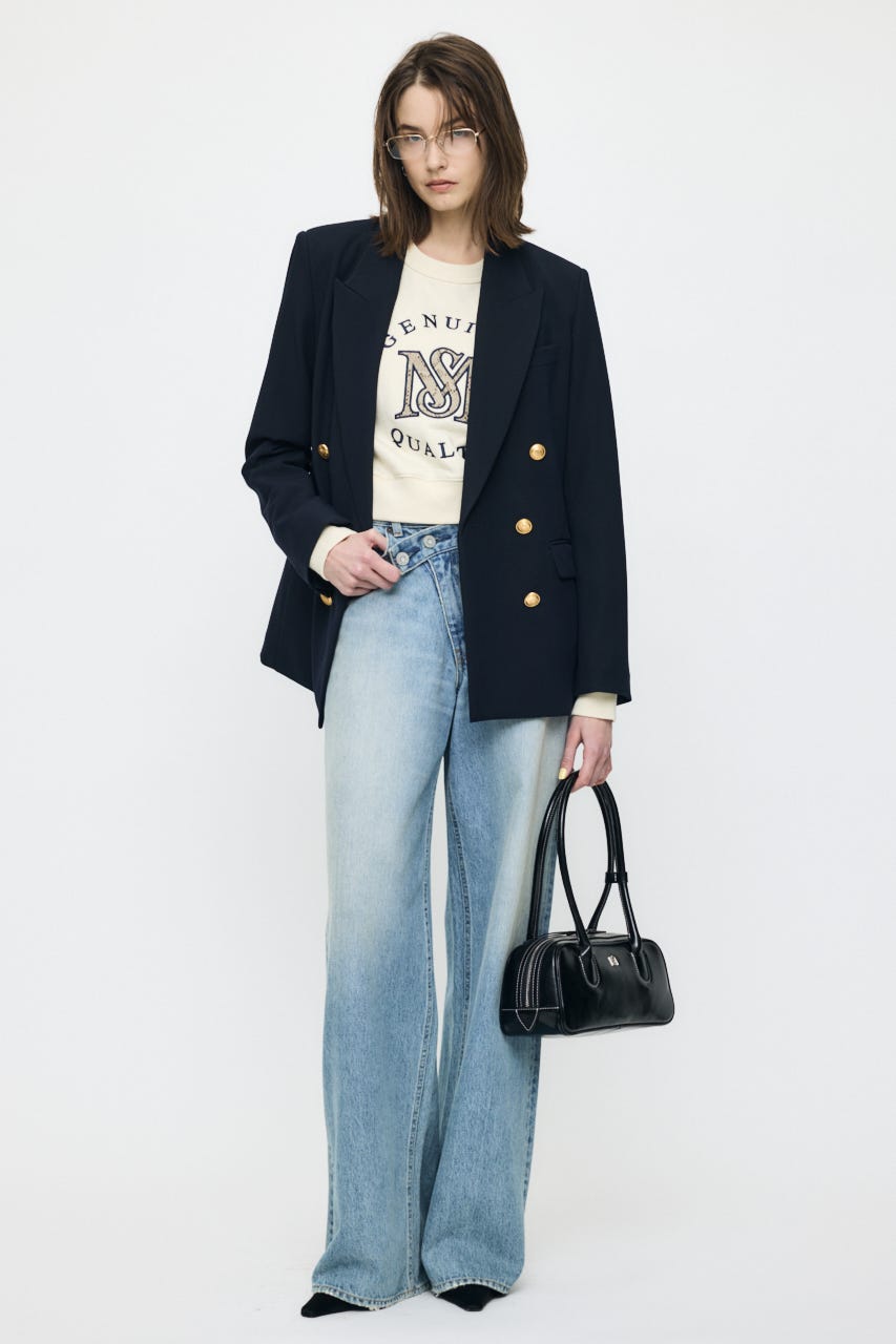 MOUSSY MONOGRAM LOGO スウェット IVOY FREE