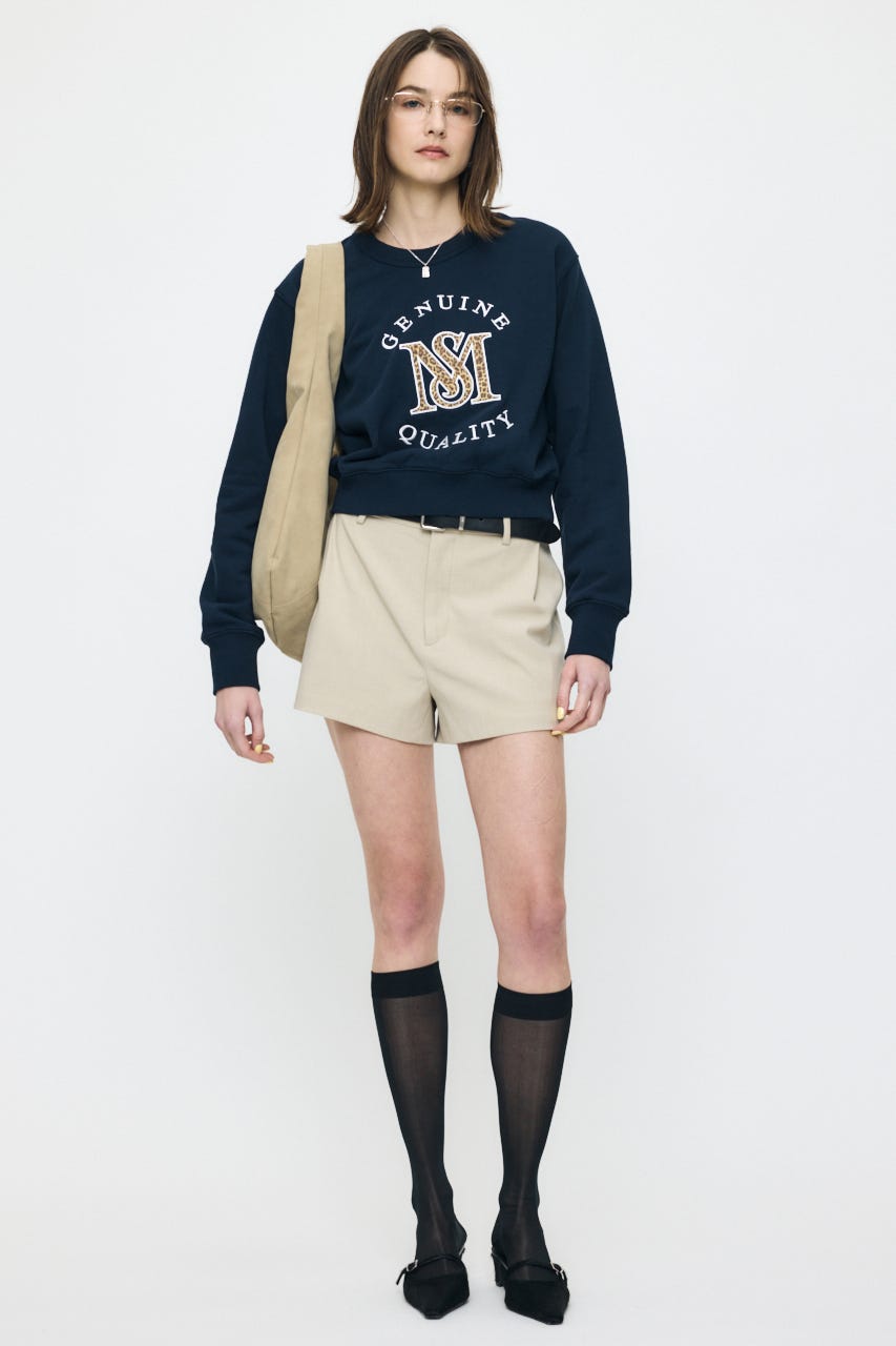 MOUSSY MONOGRAM LOGO スウェット NVY FREE