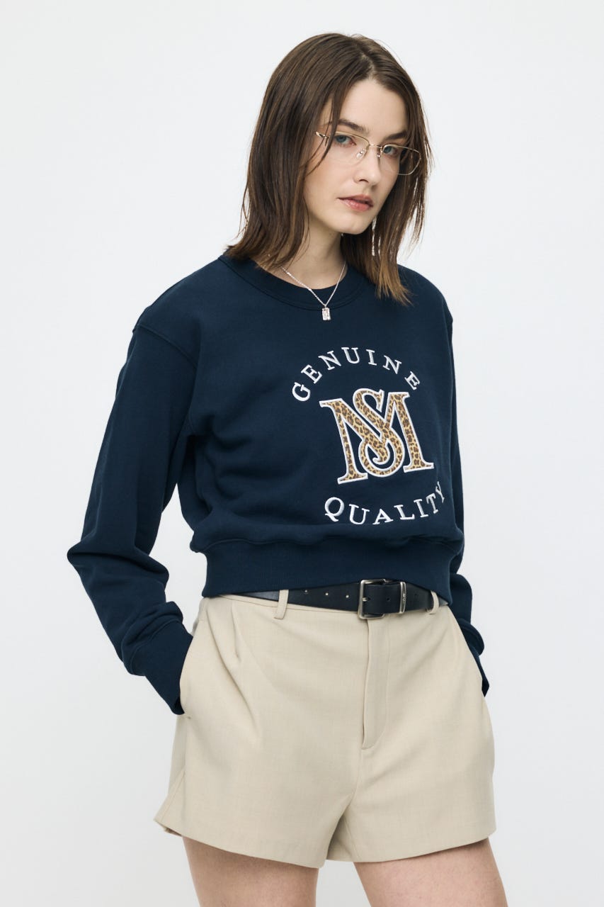 MOUSSY MONOGRAM LOGO スウェット NVY FREE