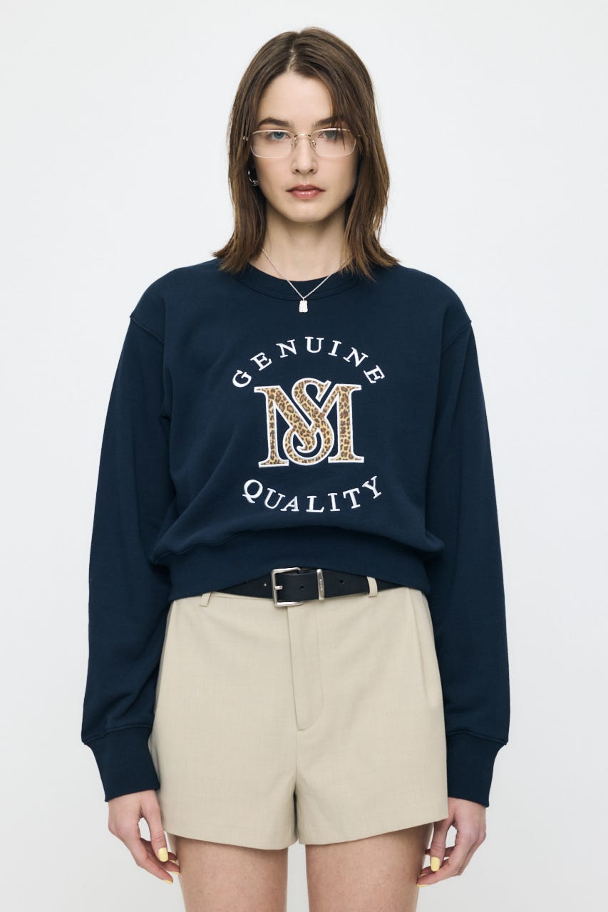 MOUSSY MONOGRAM LOGO スウェット NVY FREE