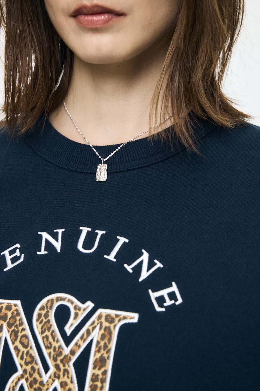 MOUSSY MONOGRAM LOGO スウェット NVY FREE