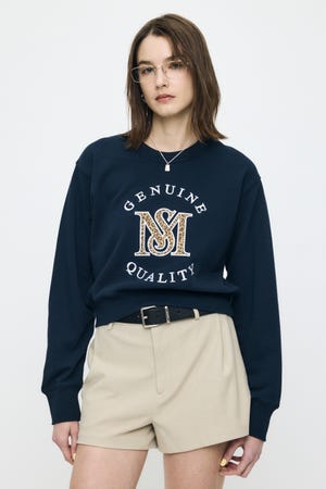 MOUSSY MONOGRAM LOGO スウェット