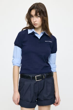 【SS先行アイテム】SHIRT SLEEVE STRIPED POLO Tシャツ