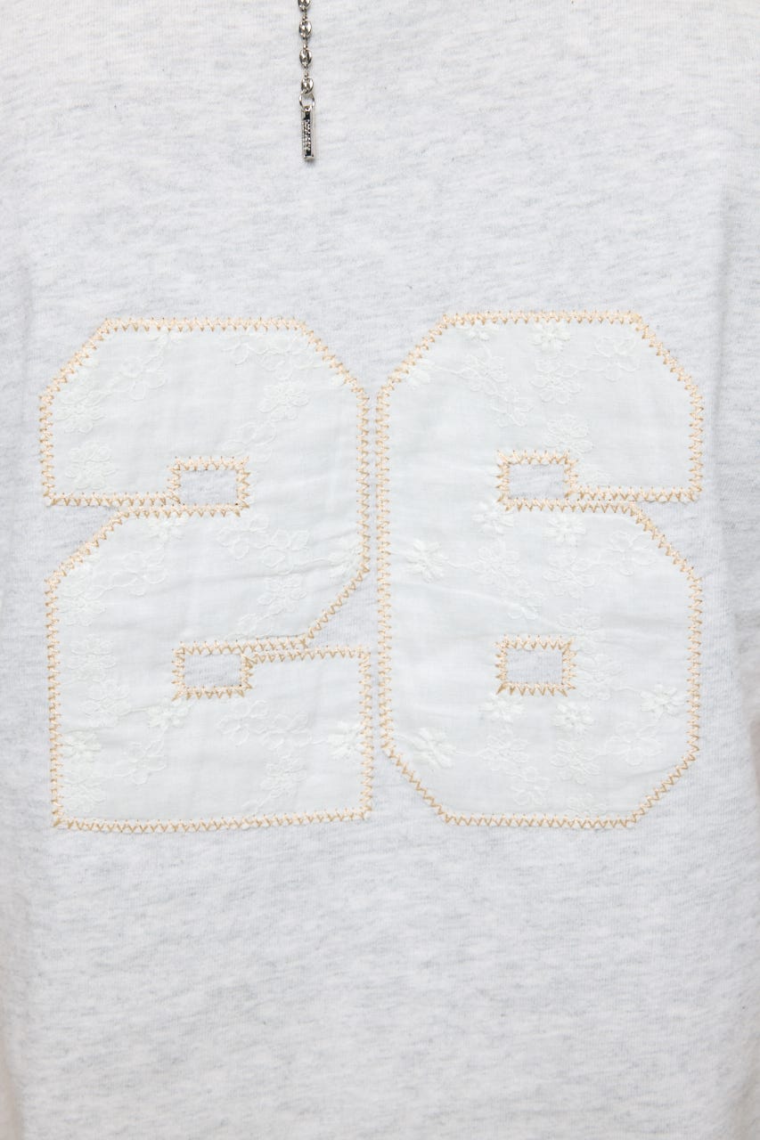 LACE LOGO TEE T.GRY 1