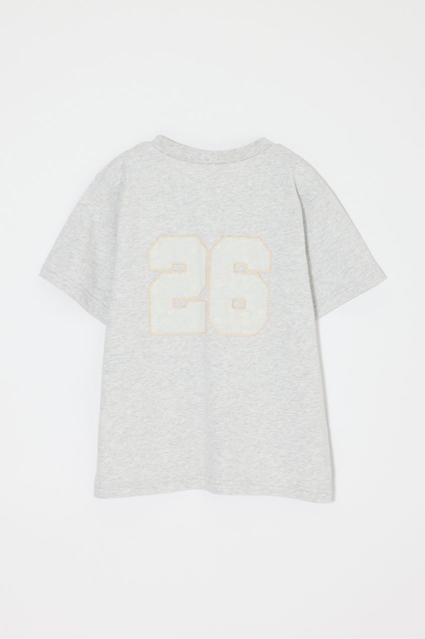 LACE LOGO TEE T.GRY 1
