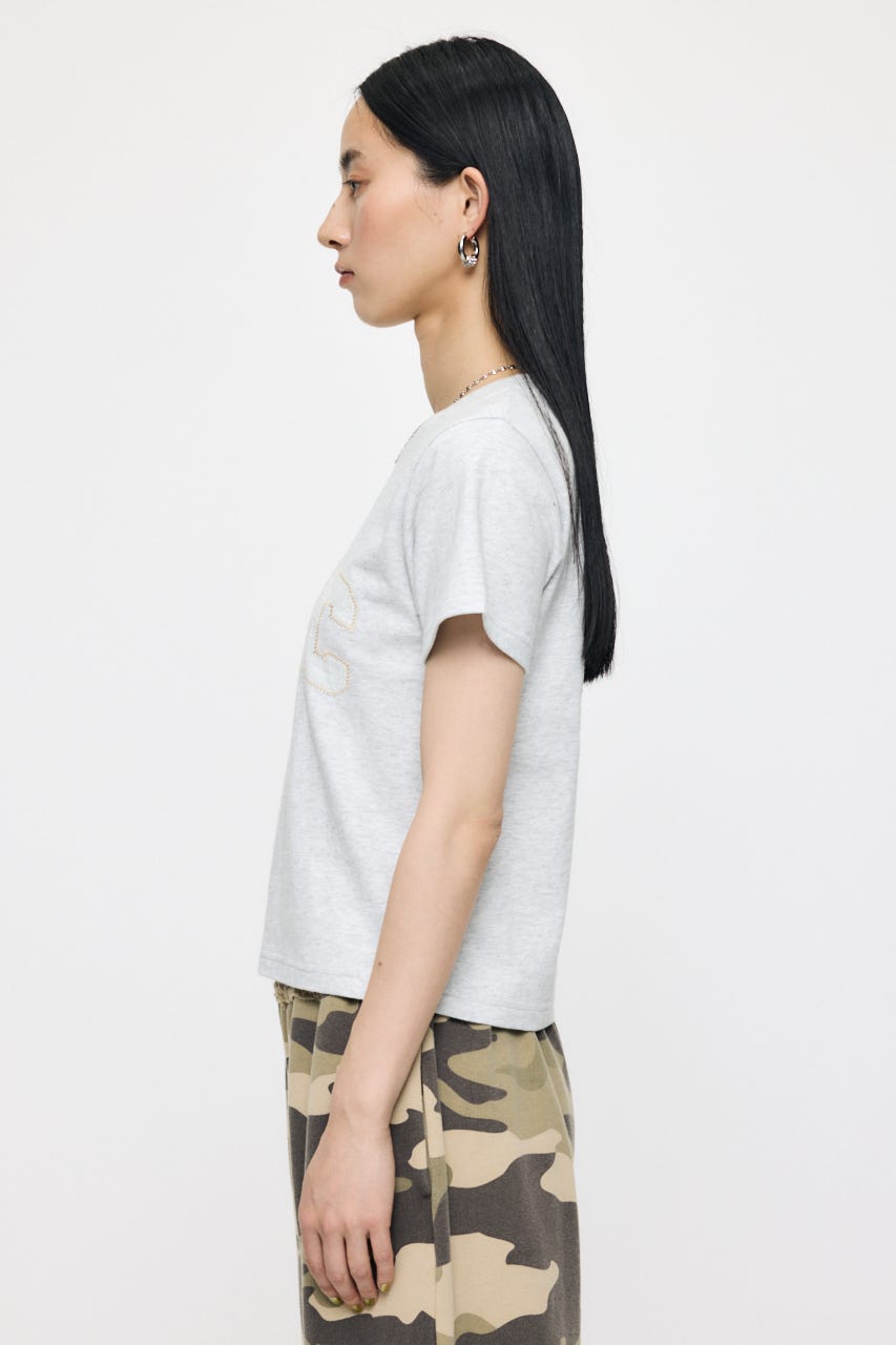 LACE LOGO TEE T.GRY 1