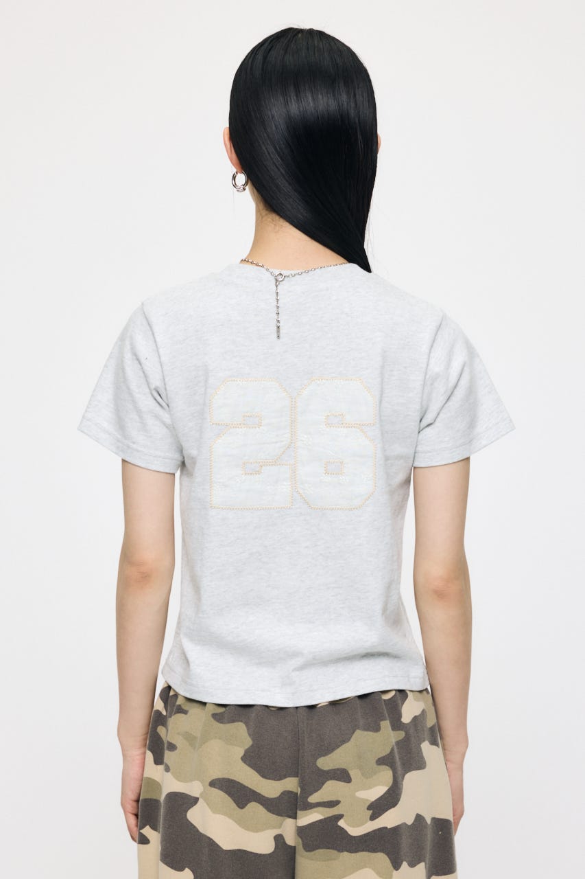 LACE LOGO TEE T.GRY 1