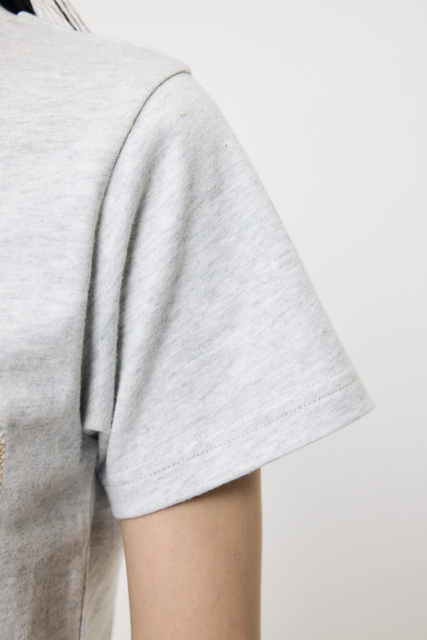 LACE LOGO TEE T.GRY 1