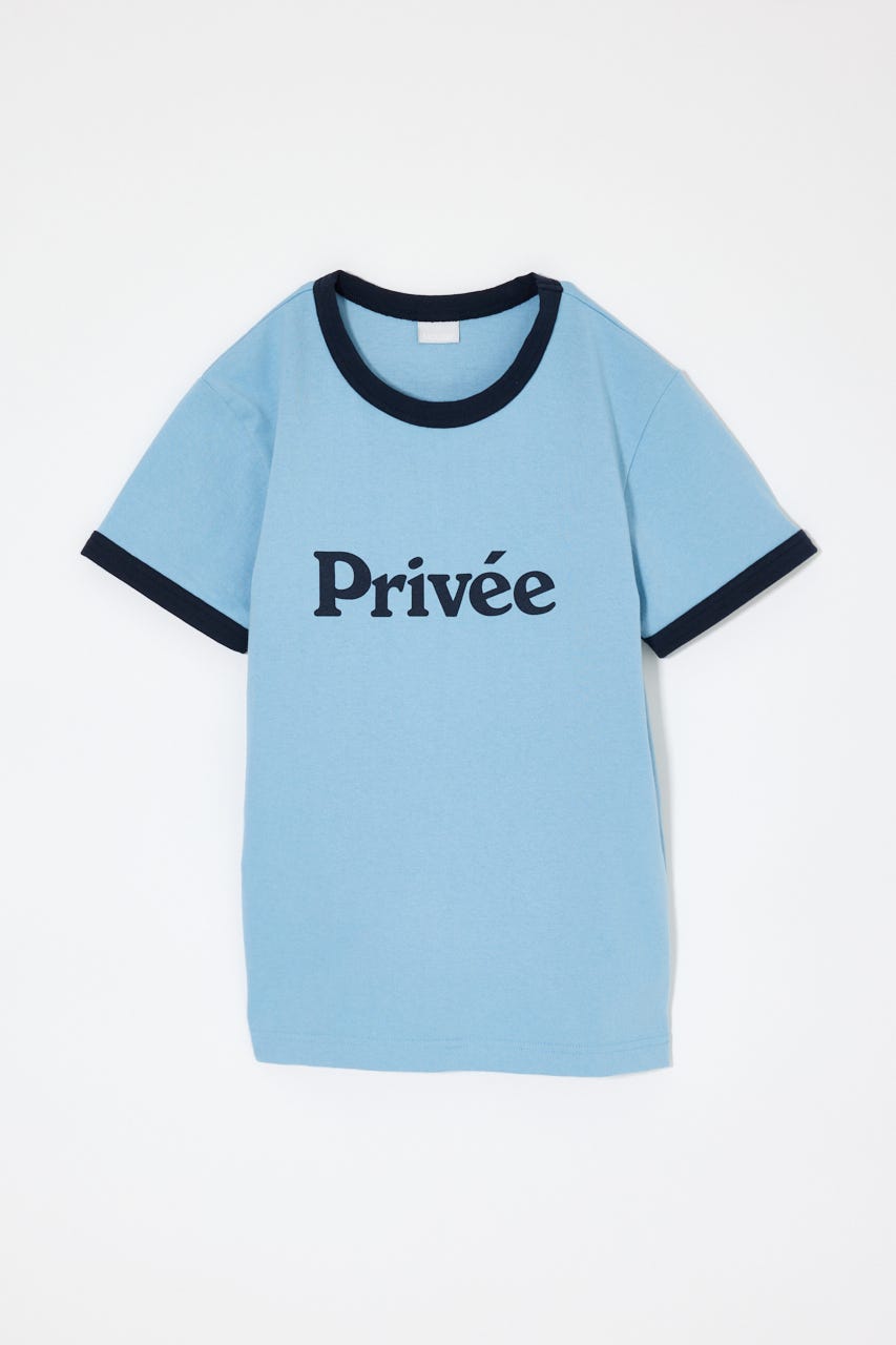 PRIVEE RINGER Tシャツ BLU FREE