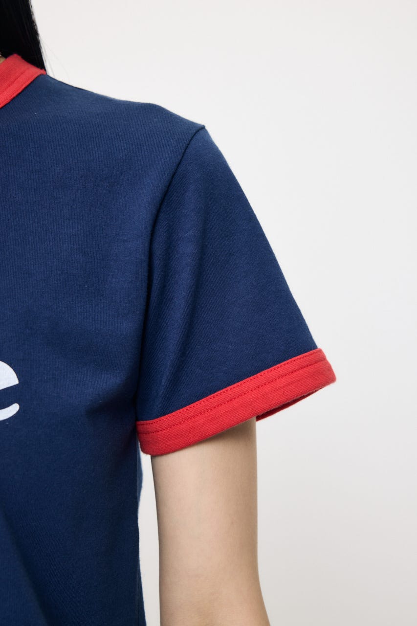 PRIVEE RINGER Tシャツ NVY FREE