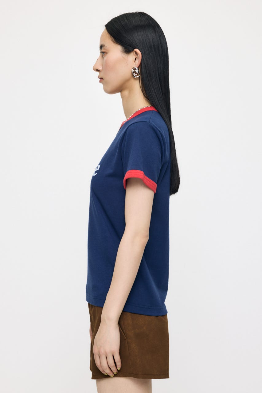 PRIVEE RINGER Tシャツ NVY FREE