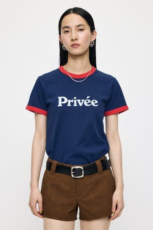 PRIVEE RINGER Tシャツ